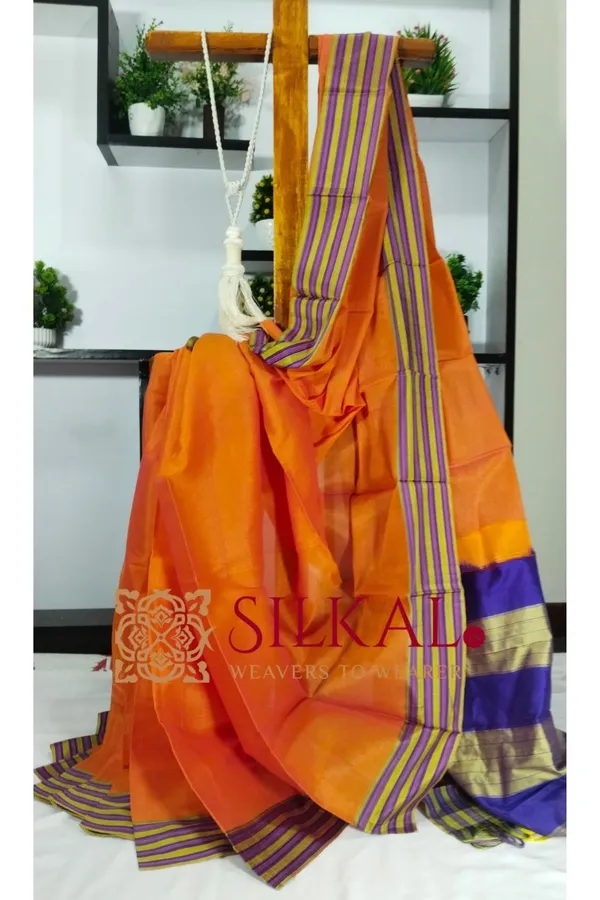 Ilkal_Viscose_Cotton_Silk_Handloom_Saree_SKL3219
