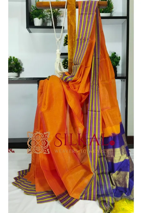 Ilkal_Viscose_Cotton_Silk_Handloom_Saree_SKL3219