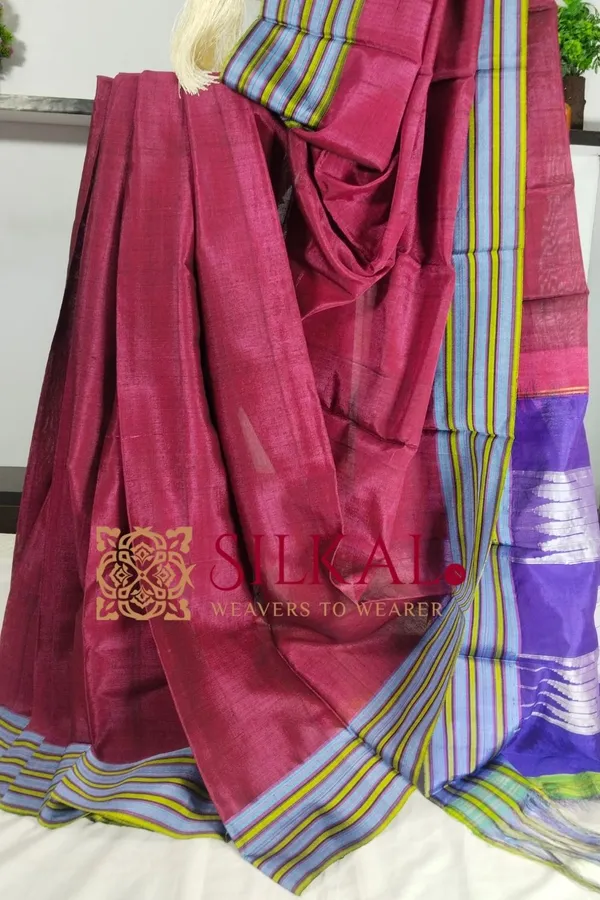 Ilkal_Viscose_Cotton_Silk_Handloom_Saree_SKL3220