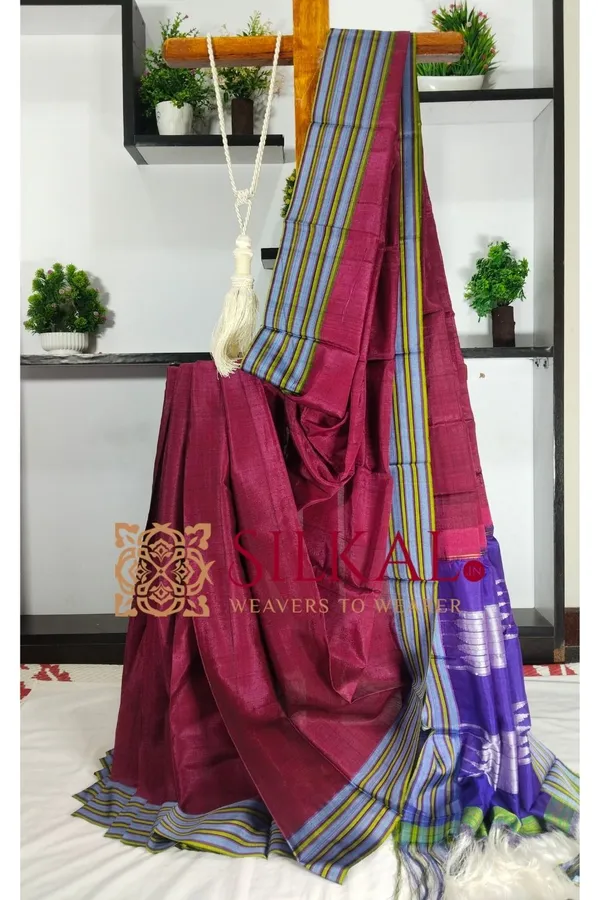Ilkal_Viscose_Cotton_Silk_Handloom_Saree_SKL3220