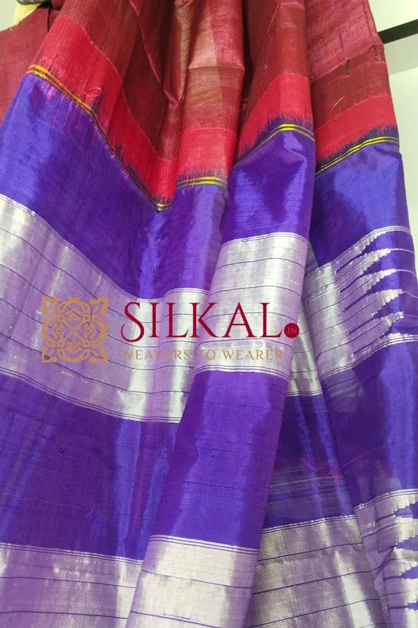 Ilkal_Viscose_Cotton_Silk_Handloom_Saree_SKL3220