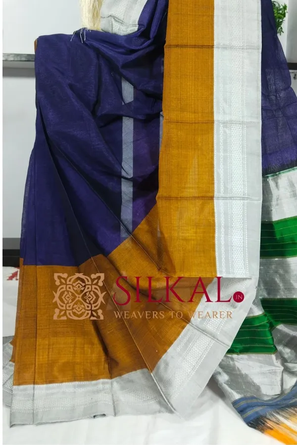 Ilkal_Viscose_Cotton_Silk_Handloom_Saree_SKL3221