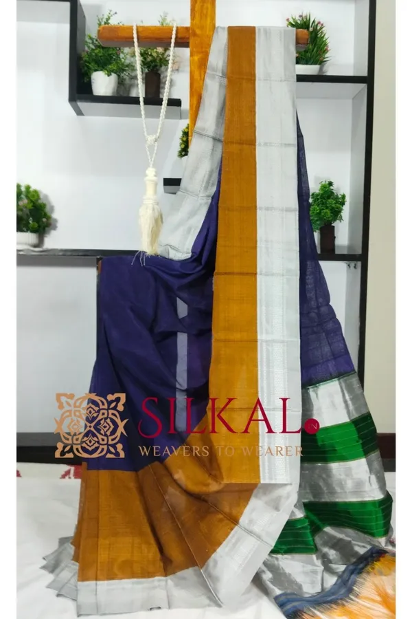Ilkal_Viscose_Cotton_Silk_Handloom_Saree_SKL3221