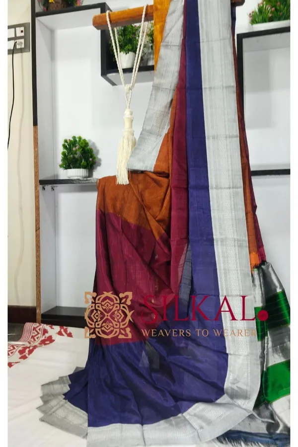 Ilkal_Viscose_Cotton_Silk_Handloom_Saree_SKL3222