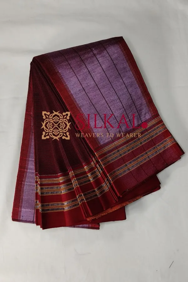 Ilkal_Viscose_Silk_Kaddi_Saree_With_Gomi_Border_Saree_Code-_SKL03516