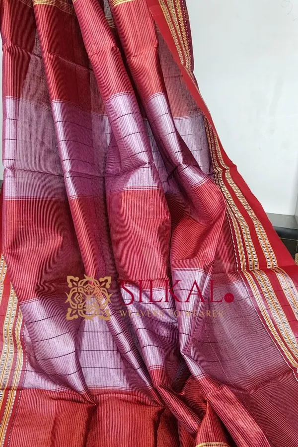 Ilkal_Viscose_Silk_Kaddi_Saree_With_Gomi_Border_Saree_Code-_SKL03516