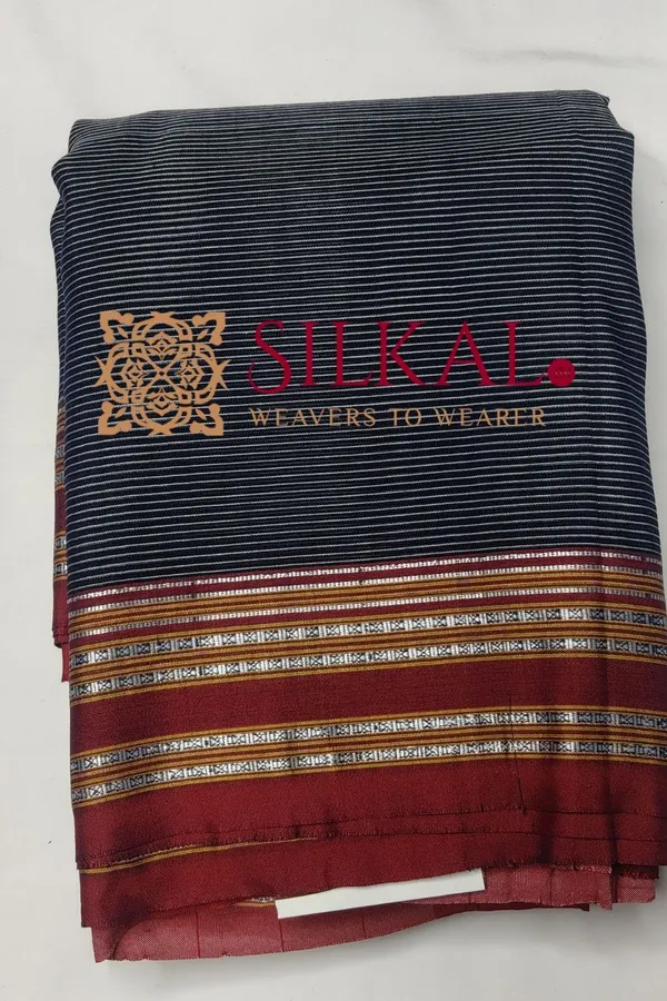 Ilkal_Viscose_Silk_Kaddi_Saree_with_Gomi_Border_SKL03375