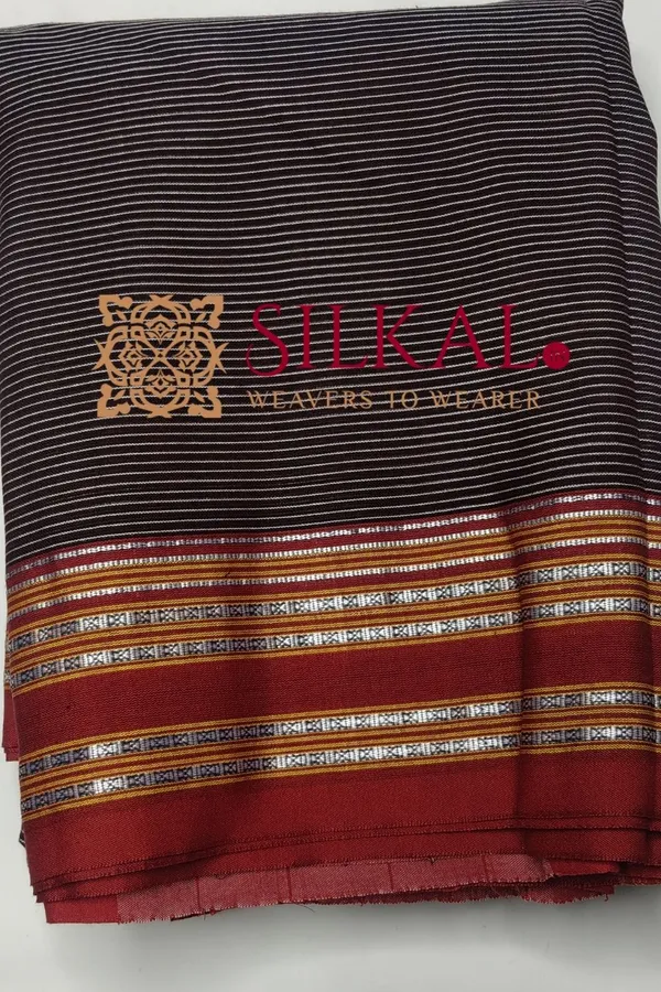 Ilkal_Viscose_Silk_Kaddi_Saree_with_Gomi_Border_SKL03395