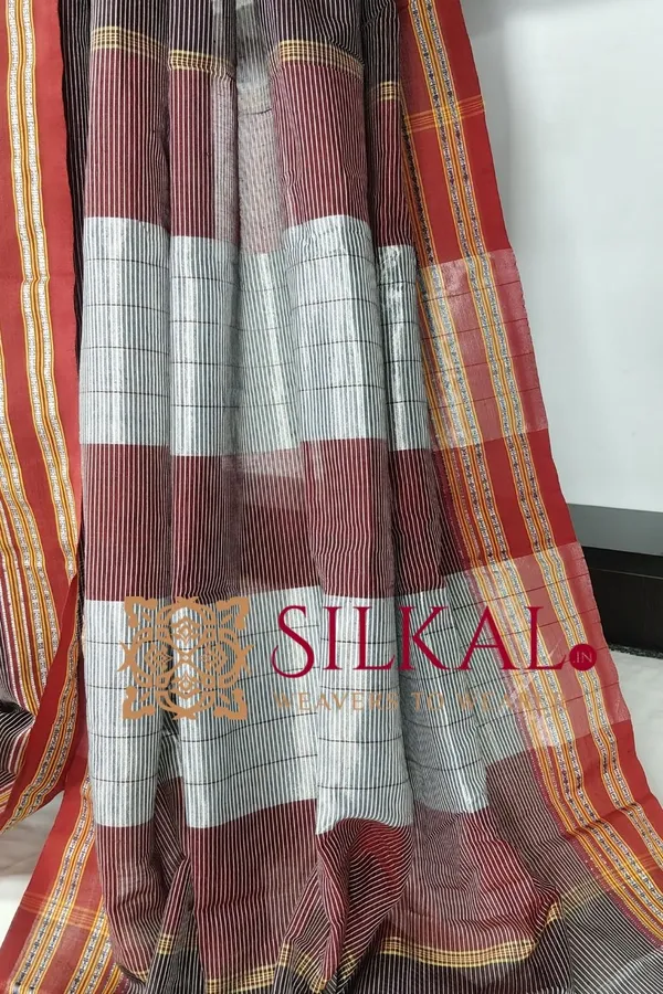 Ilkal_Viscose_Silk_Kaddi_Saree_with_Gomi_Border_SKL03395