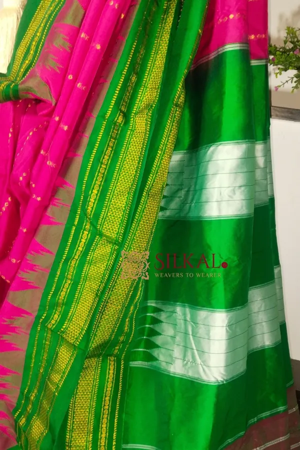 Ilkal_Zari_Temple_Cotton_Silk_Saree_Code-_SKL1853