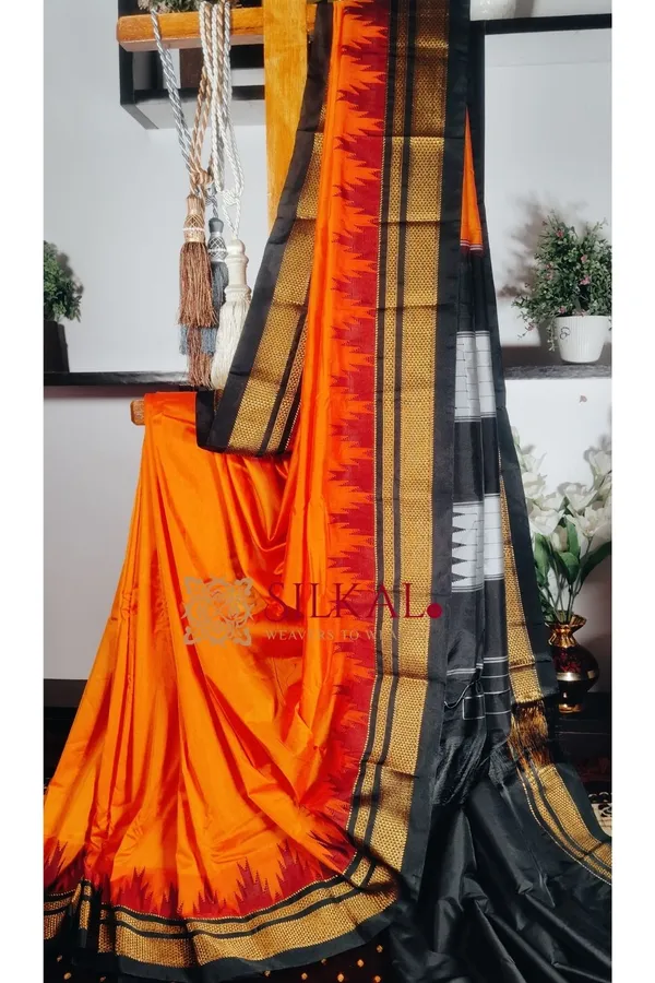 Ilkal_Cotton_Silk_Temple_Saree_Saree_Code-_SKL1244