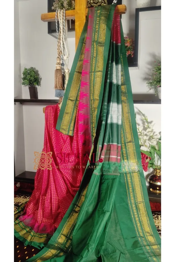 Ilkal_Cotton_Silk_Temple_Saree_Saree_Code-_SKL1789