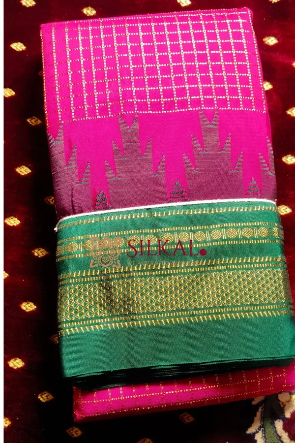 Ilkal_Cotton_Silk_Temple_Saree_Saree_Code-_SKL1789
