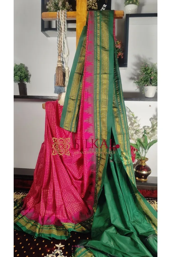 Ilkal_Cotton_Silk_Temple_Saree_Saree_Code-_SKL1789