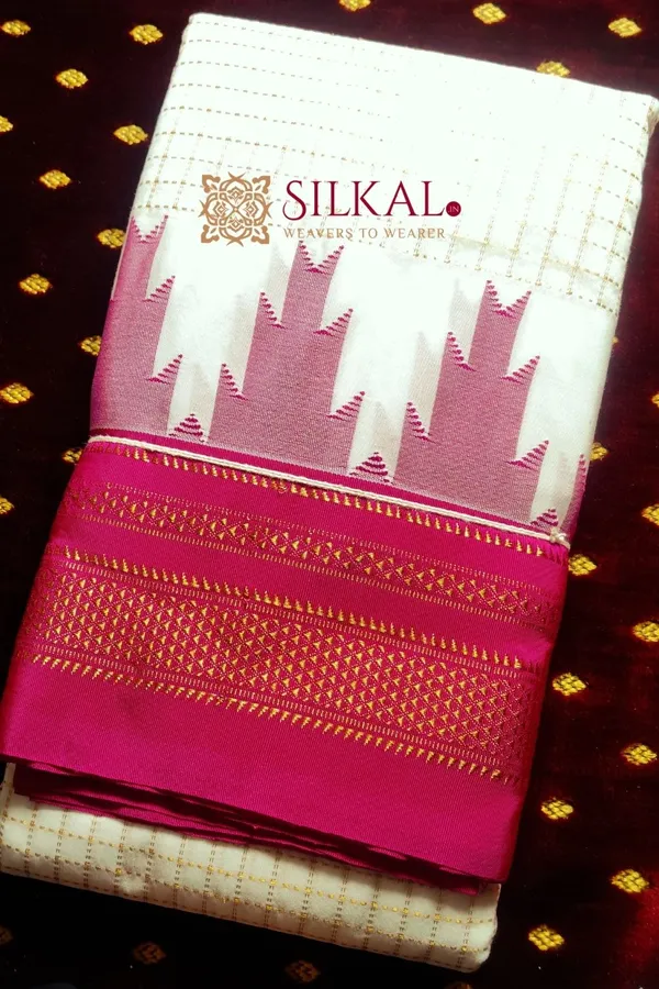 Ilkal_Cotton_Silk_Temple_Saree_Code-_SKL1129