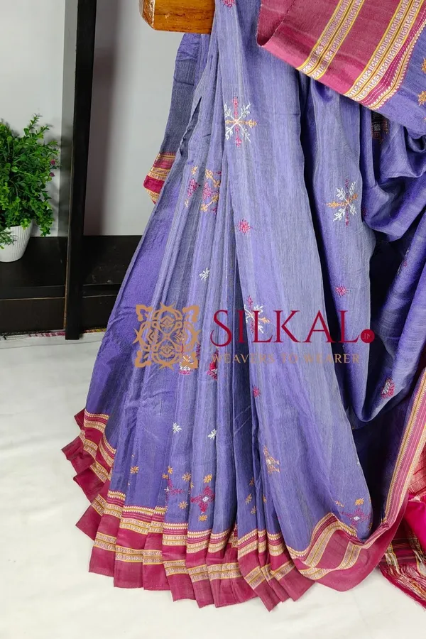 Ilkal__Handloom_Viscose_Gayatri_Kasuti_Saree_SKL03892