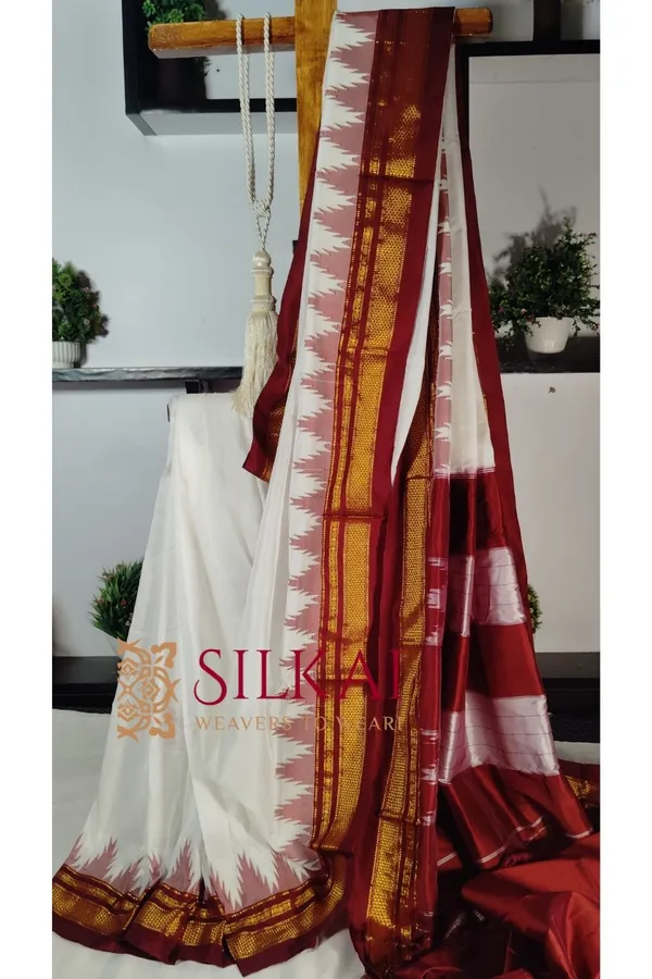 Ilkal_Temple_Cotton_Silk_Saree_Saree_Code-_SKL1502