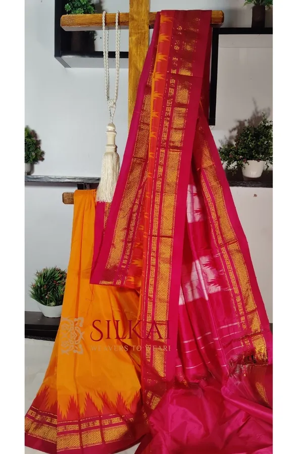Ilkal_Temple_Cotton_Silk_Saree_Code-_SKL1872
