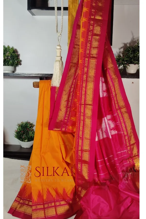 Ilkal_Temple_Cotton_Silk_Saree_Code-_SKL1872