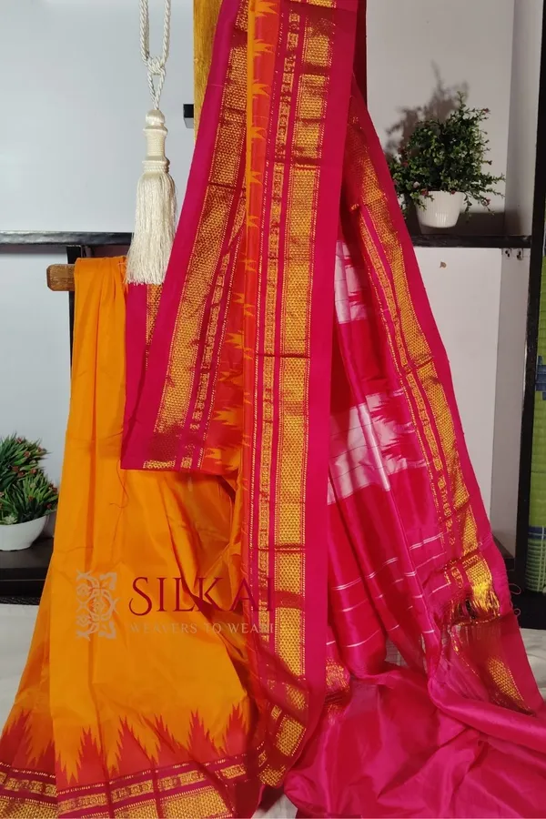 Ilkal_Temple_Cotton_Silk_Saree_Code-_SKL1872