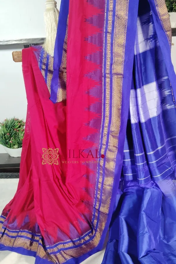 Ilkal_Temple_Cotton_Silk_Saree_Code-_SKL1870