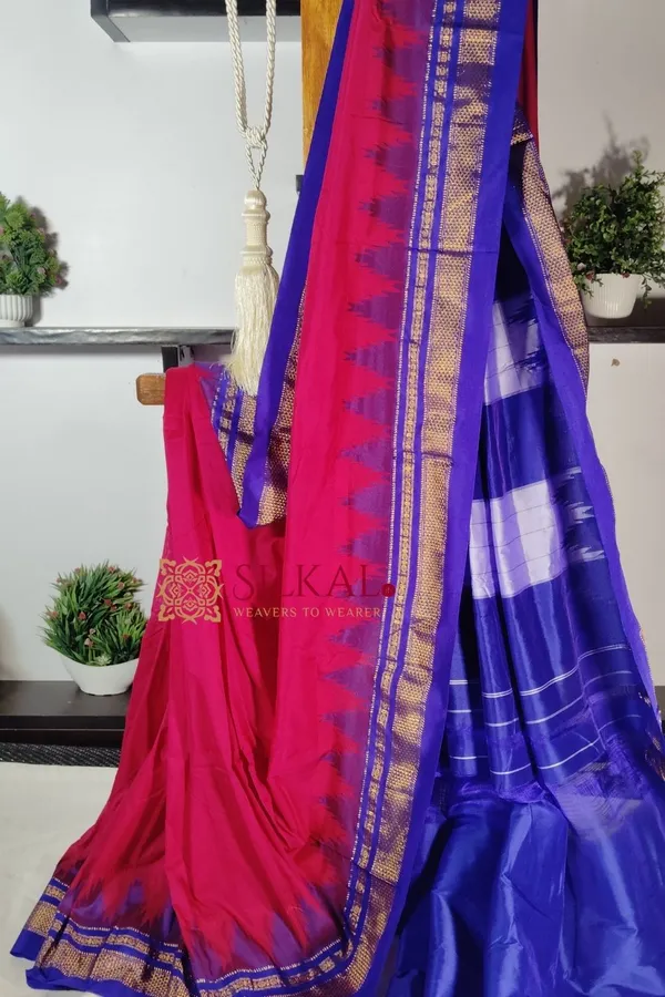 Ilkal_Temple_Cotton_Silk_Saree_Code-_SKL1870