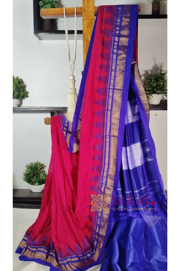 Ilkal_Temple_Cotton_Silk_Saree_Code-_SKL1870