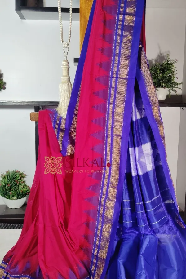 Ilkal_Temple_Cotton_Silk_Saree_Code-_SKL1870
