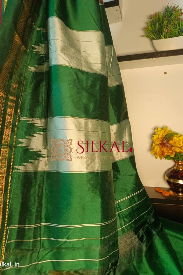 Ilkal_Cotton_Silk_Temple_Saree_Code-_SKL1024