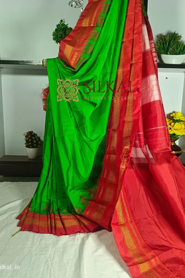Ilkal_Temple_Saree_Code-_SKL1747
