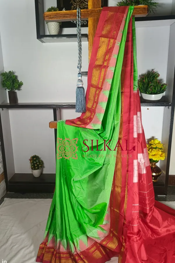 Ilkal_Temple_Saree_Code-_SKL1757