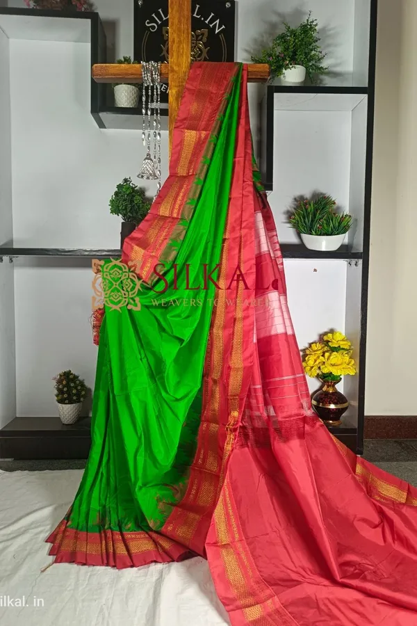 Ilkal_Temple_Saree_Code-_SKL1747