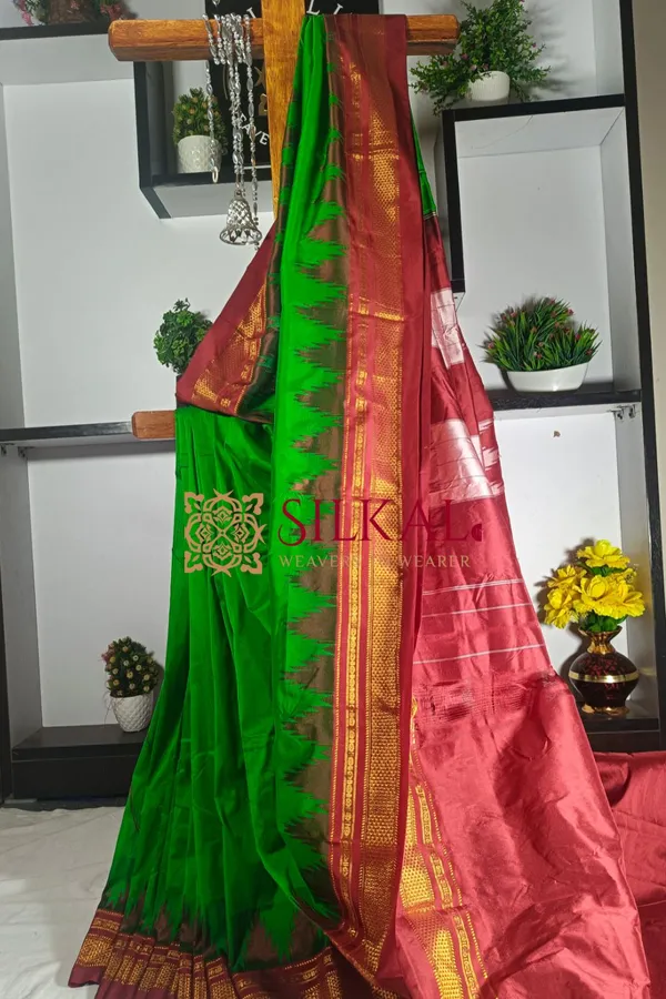 Ilkal_Temple_Saree_Code-_SKL1145