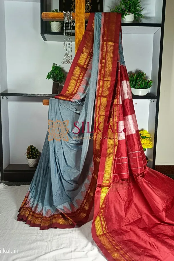 Ilkal_Temple_Saree_Saree_Code-_SKL1299