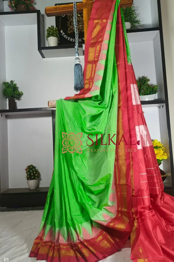 Ilkal_Temple_Saree_Code-_SKL1757