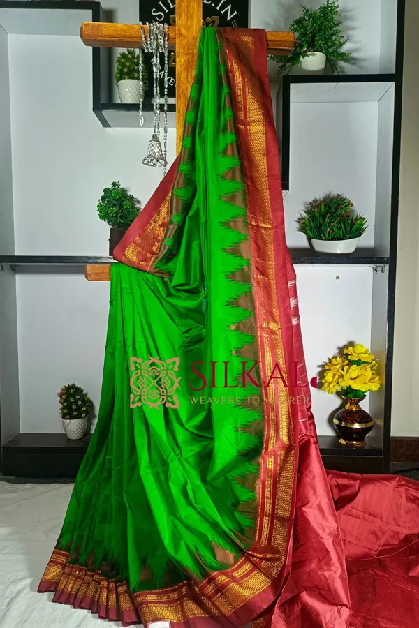 Ilkal_Temple_Saree_Code-_SKL1145