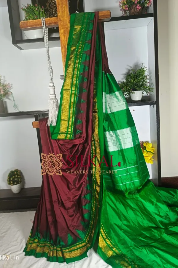 Ilkal_Temple_Saree_Code-_SKL1463