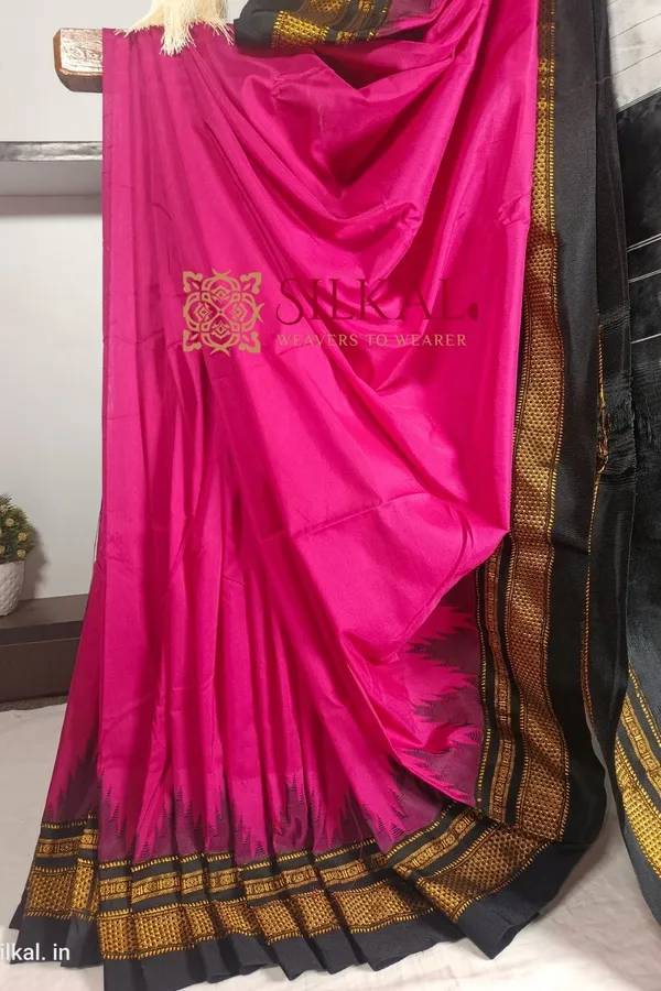 Ilkal_Cotton_Silk_Temple_Saree_Saree_Code-_SKL1046