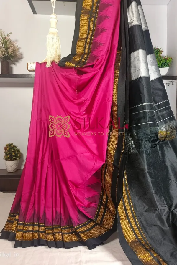 Ilkal_Cotton_Silk_Temple_Saree_Saree_Code-_SKL1046