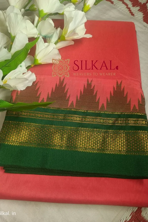 Ilkal_Temple_Cotton_Silk_Saree_Code-_SKL1239