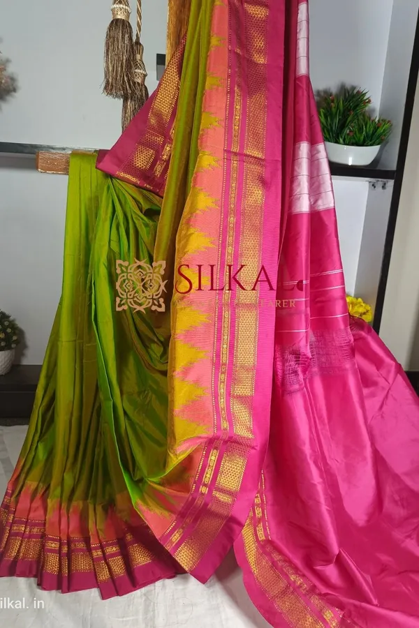Ilkal_Cotton_Silk_Temple_Saree_Saree_Code-_SKL1033