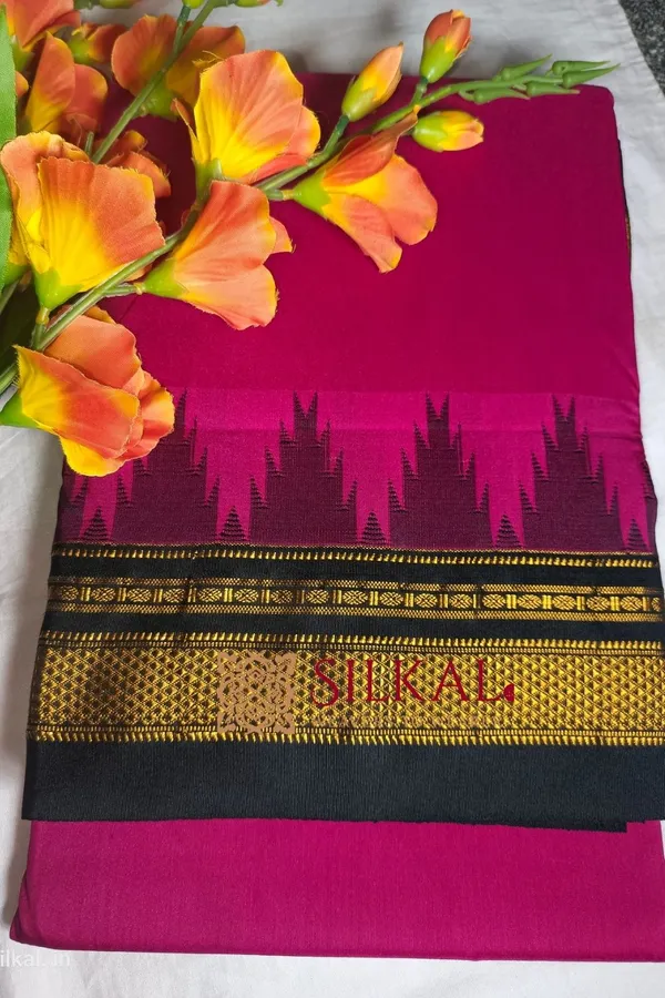Ilkal_Cotton_Silk_Temple_Saree_Saree_Code-_SKL1046