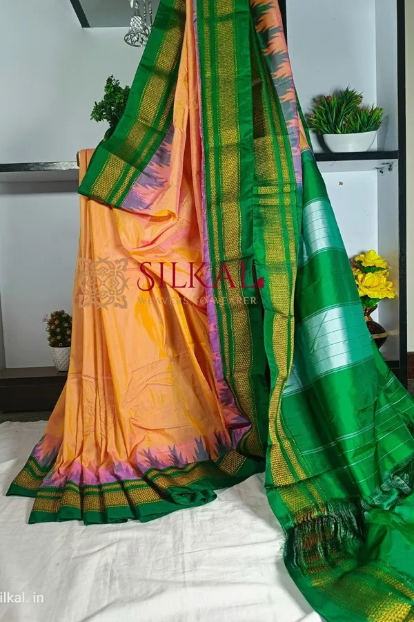 Ilkal_Temple_Saree_Code-_SKL1168