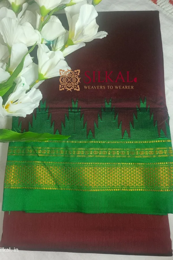 Ilkal_Temple_Saree_Code-_SKL1463