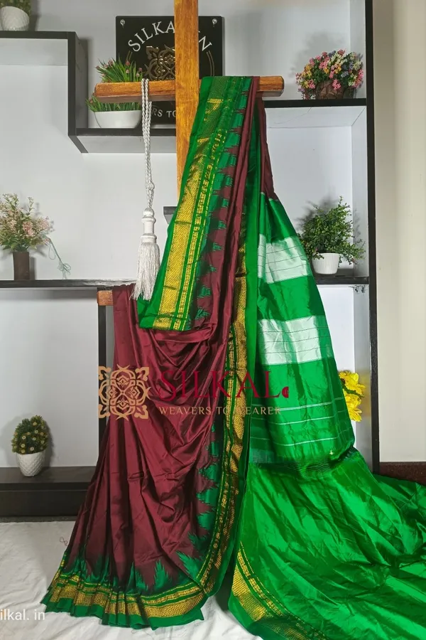Ilkal_Temple_Saree_Code-_SKL1463