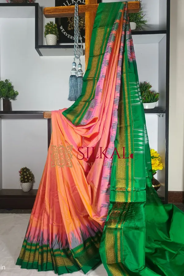 Ilkal_Temple_Saree_Code-_SKL1459