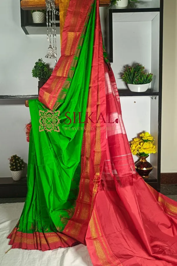 Ilkal_Temple_Saree_Code-_SKL1747