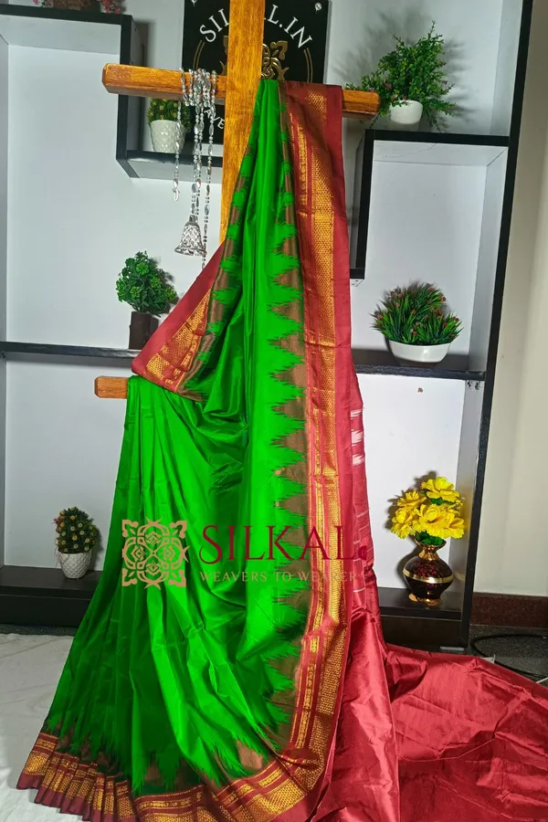 Ilkal_Temple_Saree_Code-_SKL1145