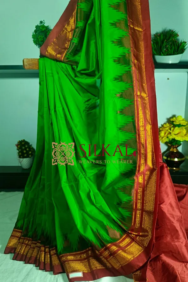 Ilkal_Temple_Saree_Code-_SKL1145