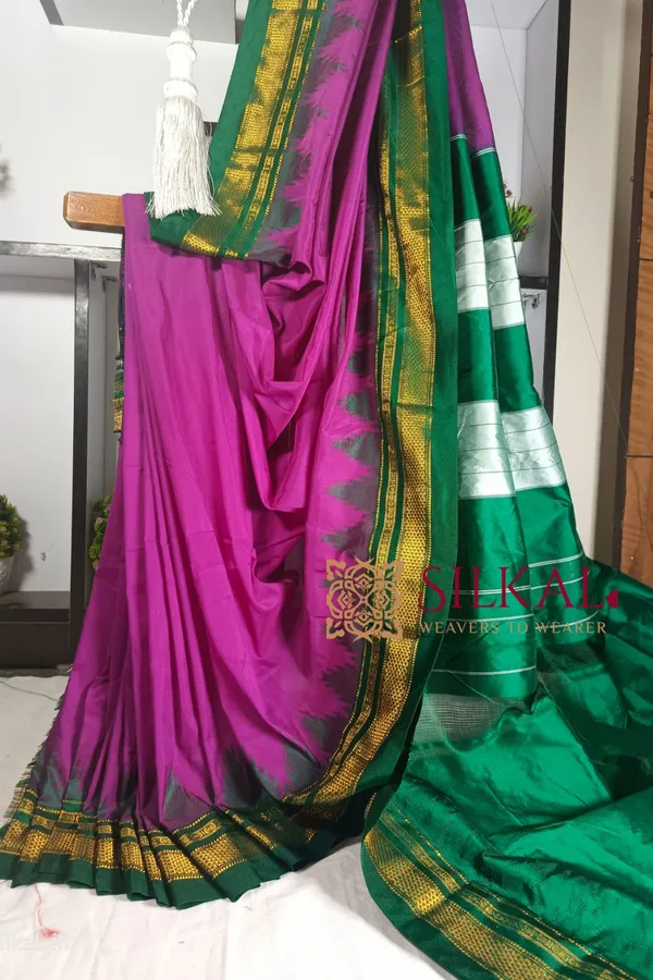 Ilkal_Temple_Saree_Code-_SKL1169